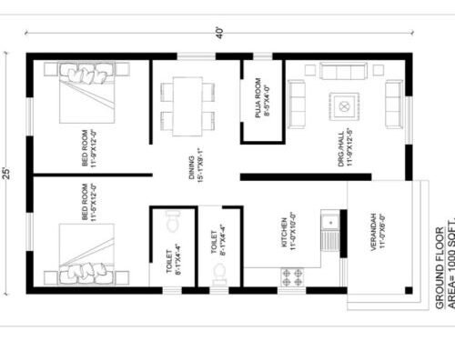 25 X 40 House Plan Ideas Indian Floor Plans