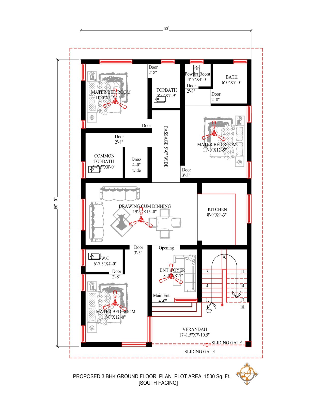 Best 30x50 House Plan Ideas Indian Floor Plans