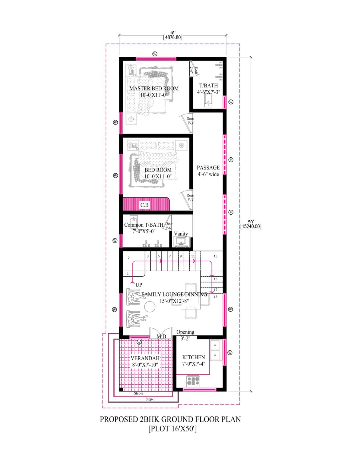 House Potika Design 16x50 House Plans in India: Affordable and Stylish Options - Indian ...