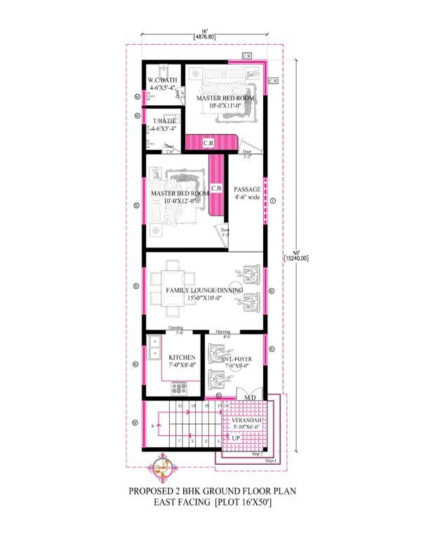 16x50 House Plans in India: Affordable and Stylish Options - Indian ...